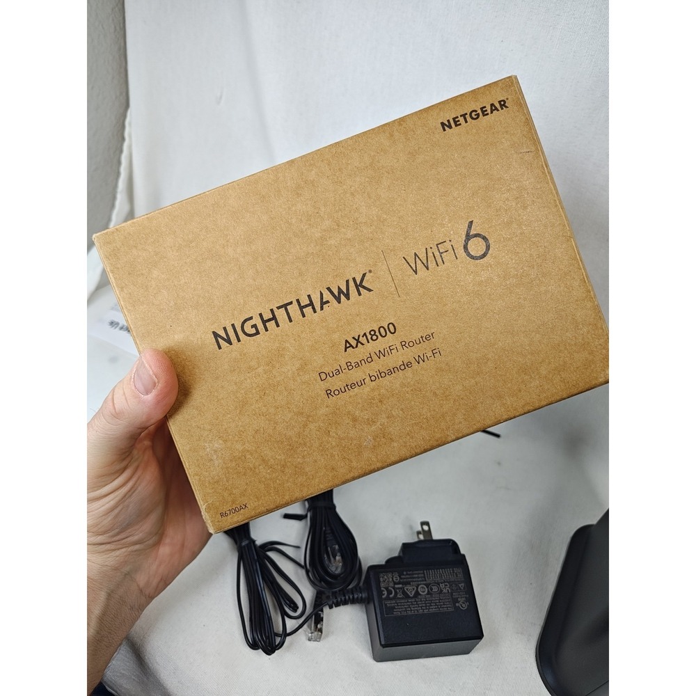 NETGEAR Nighthawk AX1800 Dual-Band WiFi 6 Router R6700AX Complete In Box - Picture 6 of 12